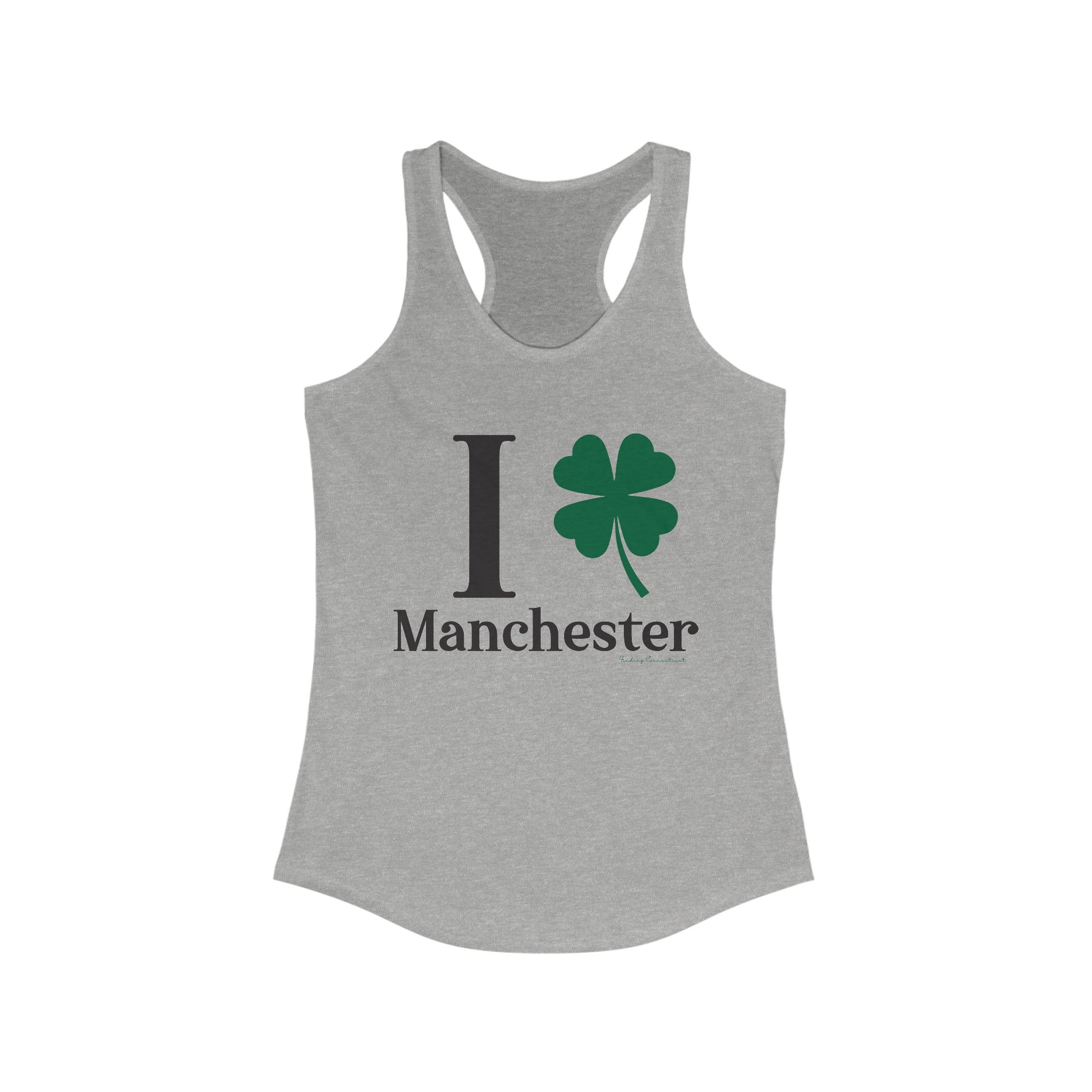 I Clover Manchester // Manchester CT unisex tank top shirt // finding connecticut 