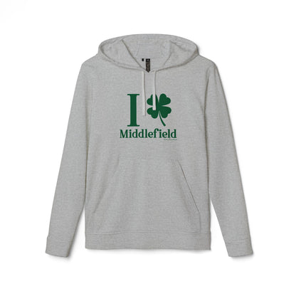 I Clover Middlefield // Middlefield Connecticut Adidas unisex hoodie // finding connecticut 