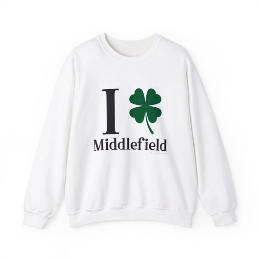 I Clover Middlefield // Middlefield Ct unisex sweatshirt  // finding connecticut 