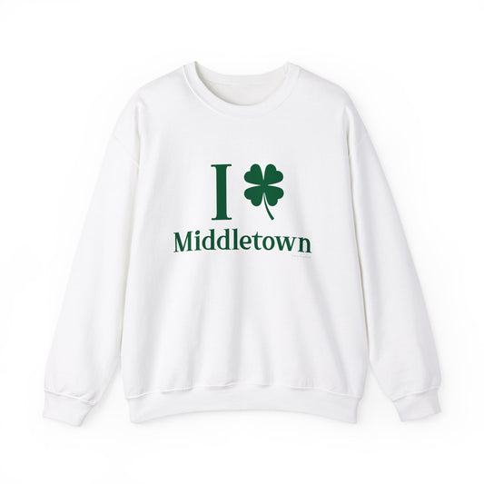 I Clover Middletown /// Middletown CT st patricks unisex sweatshirt // finding connecticut