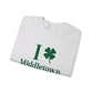 I Clover Middletown /// Middletown CT st patricks unisex sweatshirt // finding connecticut