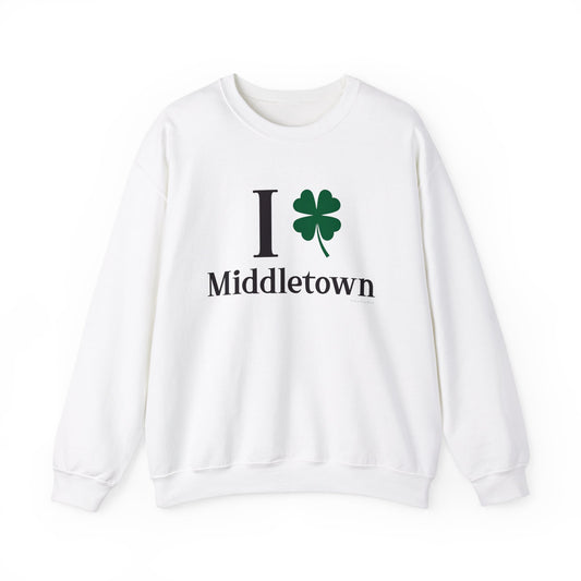 I Clover Middletown /// Middletown Connecticut st patricks unisex sweatshirt // finding connecticut 