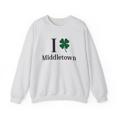 I Clover Middletown /// Middletown Connecticut st patricks unisex sweatshirt // finding connecticut 