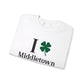I Clover Middletown /// Middletown Connecticut st patricks unisex sweatshirt // finding connecticut 