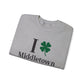 I Clover Middletown /// Middletown Connecticut st patricks unisex sweatshirt // finding connecticut 