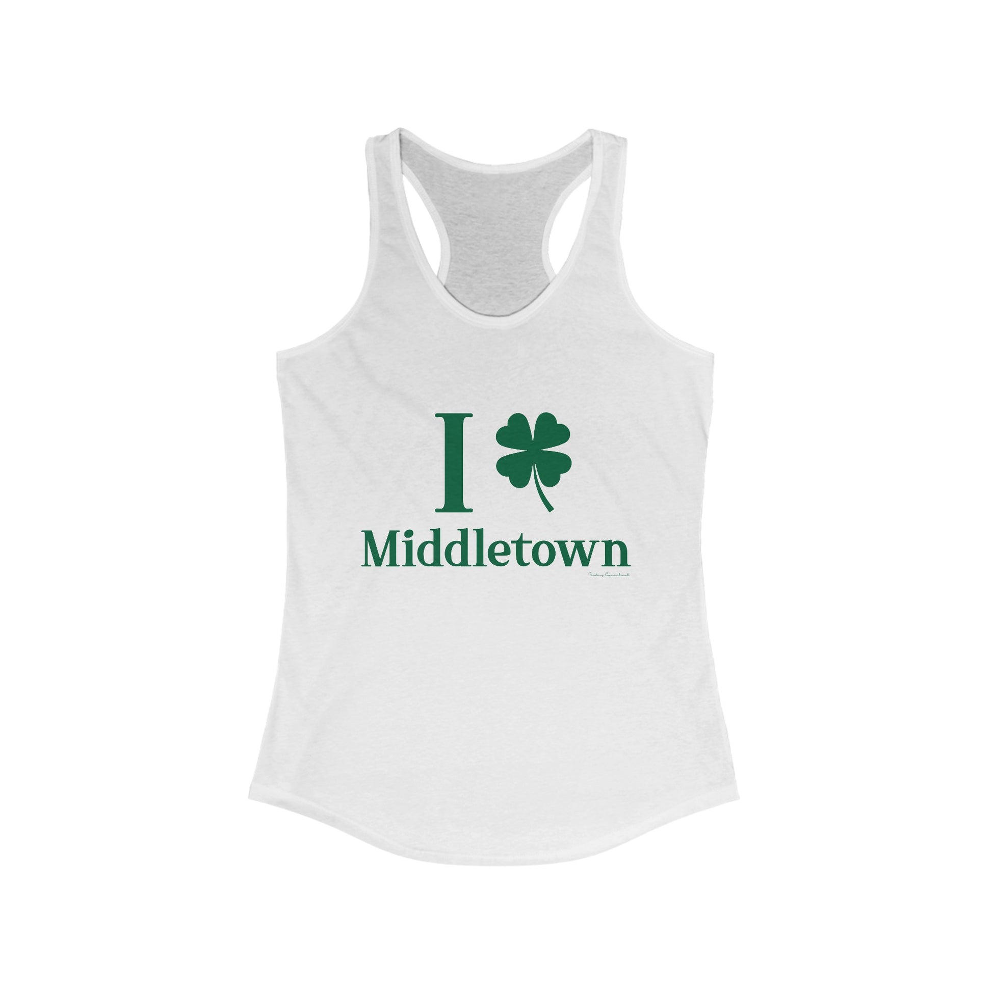 I Clover Middletown /// Middletown Connecticut st patricks womens tank top shirt // finding connecticut  0 