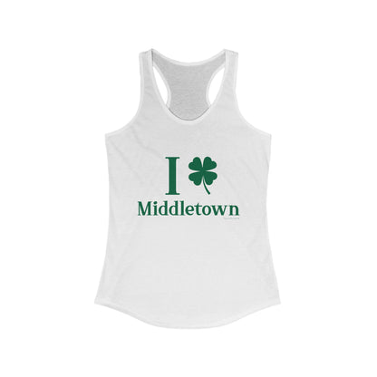 I Clover Middletown /// Middletown Connecticut st patricks womens tank top shirt // finding connecticut  0 