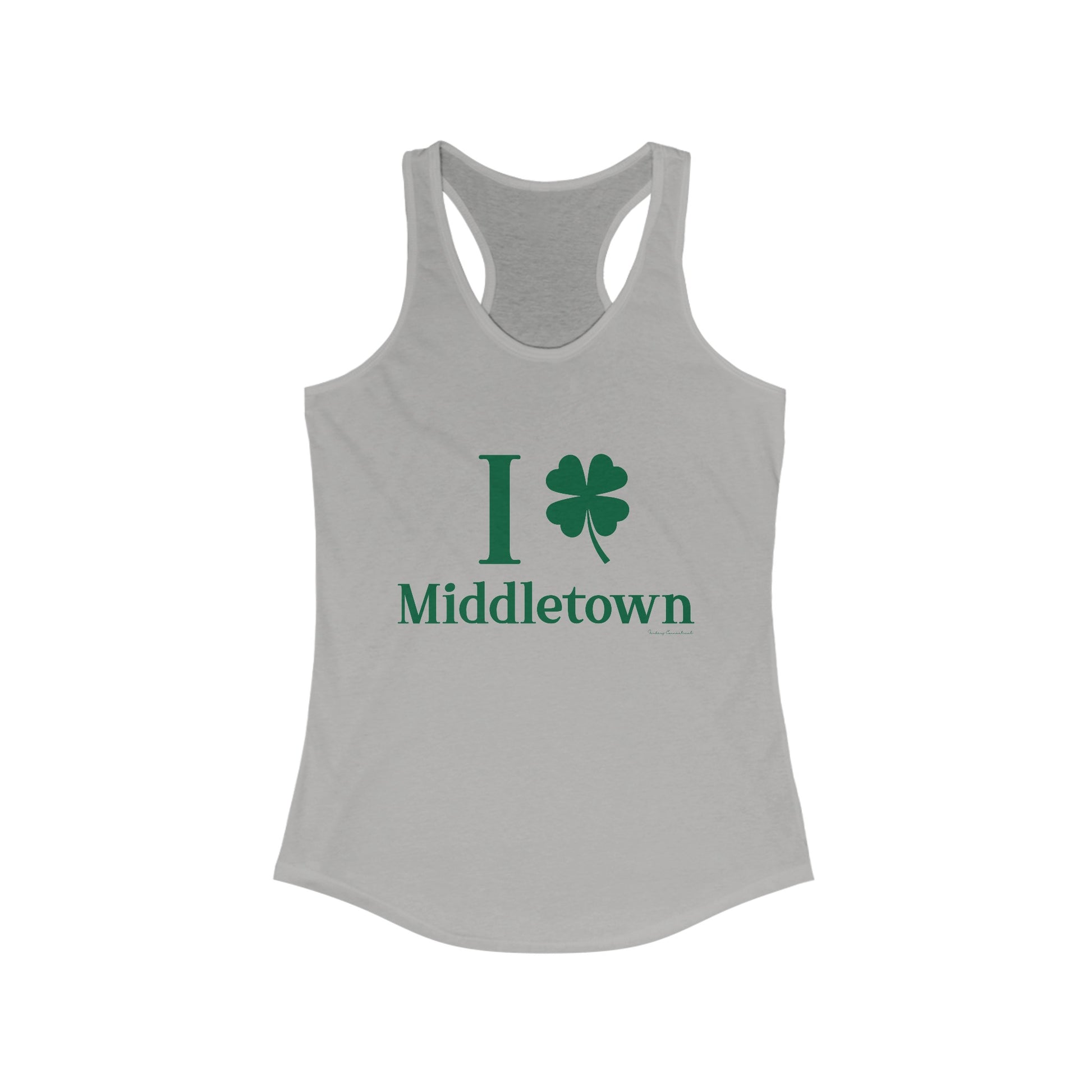 I Clover Middletown /// Middletown Connecticut st patricks womens tank top shirt // finding connecticut  0 