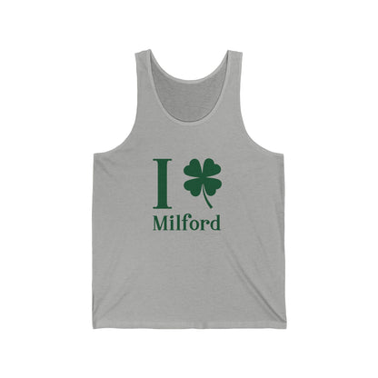 =I Clover Milford // Milford Connecticut St Patrick's Day tank top shirt  // finding connecticut 