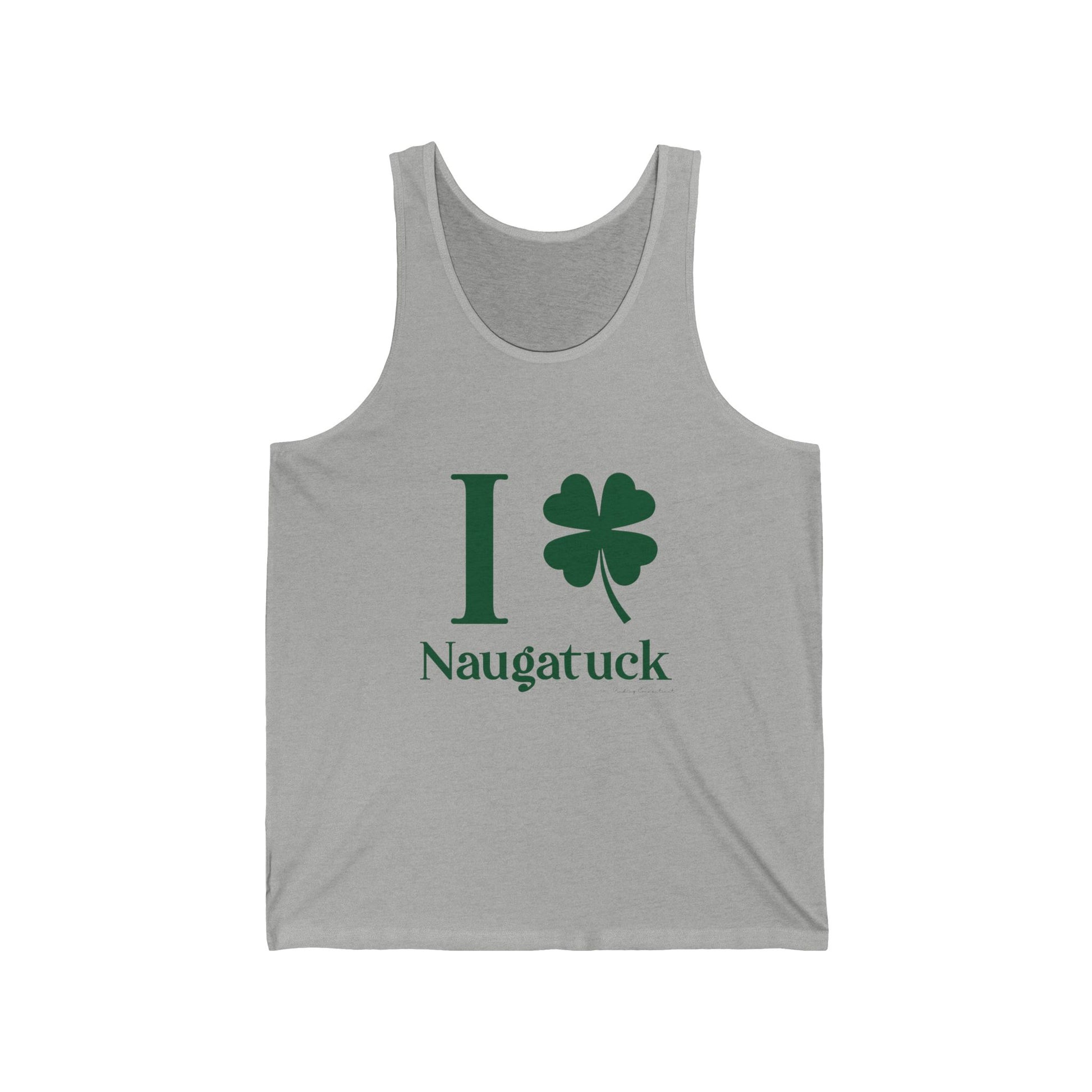 I Clover Naugatuck // Naugatuck Connecticut unisex tank top shirts   // finding connecticut 