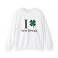I Clover New Britain // New Britain CT unisex sweatshirts  // finding connecticut 