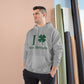 I Clover New Britain // New Britain Connecticut st. Patrick's day merch champion hoodie sweatshirt // finding connecticut  