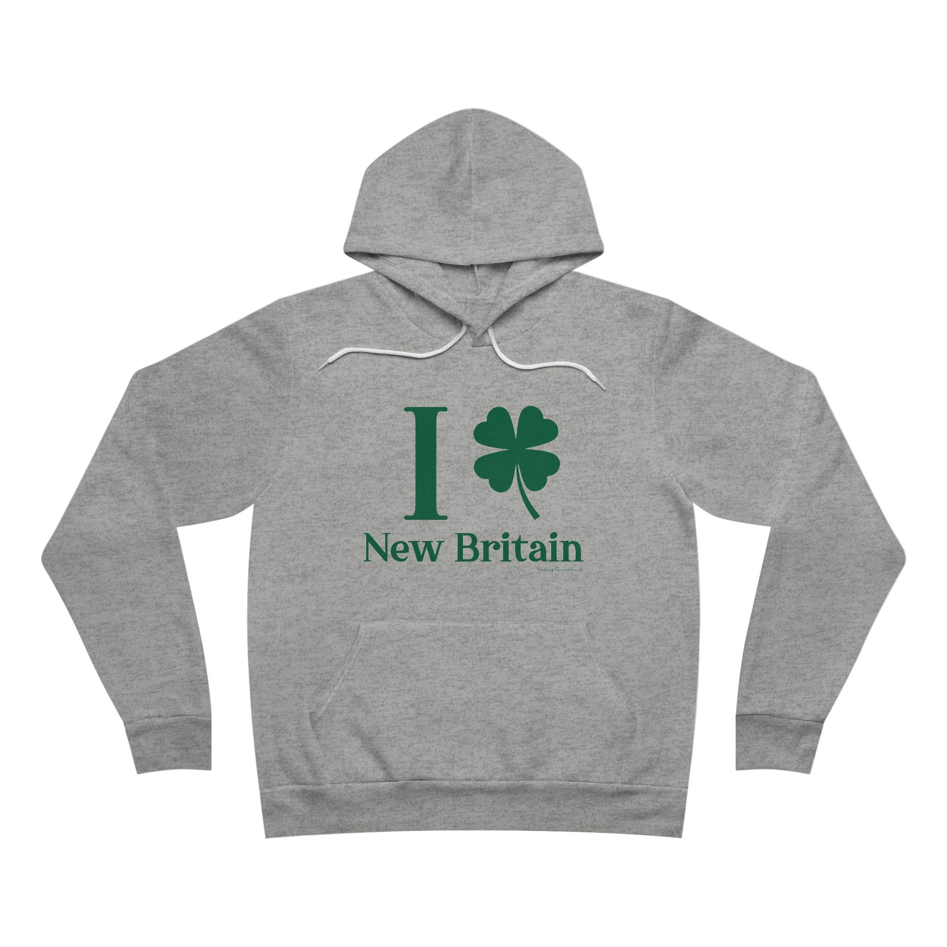 I Clover New Britain // New Britain Connecticut st. Patrick's day merch unisex hoodie sweatshirt // finding connecticut   