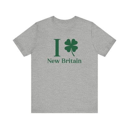 I Clover New Britain // New Britain Connecticut st. Patrick's day merch unisex t shirt // finding connecticut  