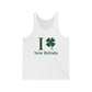I Clover New Britain // New Britain Connecticut st. Patrick's day merch unisex tank top shirt // finding connecticut   