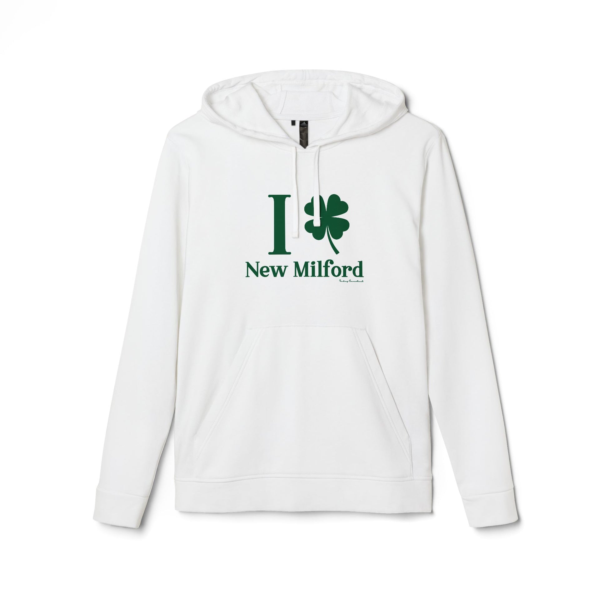 I Clover New Milford // New Milford CT adidas hoodie sweatshirt // Finding Connecticut 
