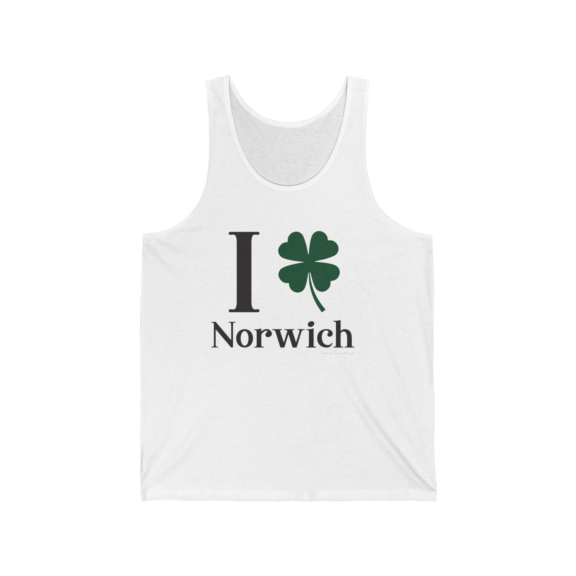 I Clover Norwich // Norwich CT unisex tank top shirts // finding connecticut  