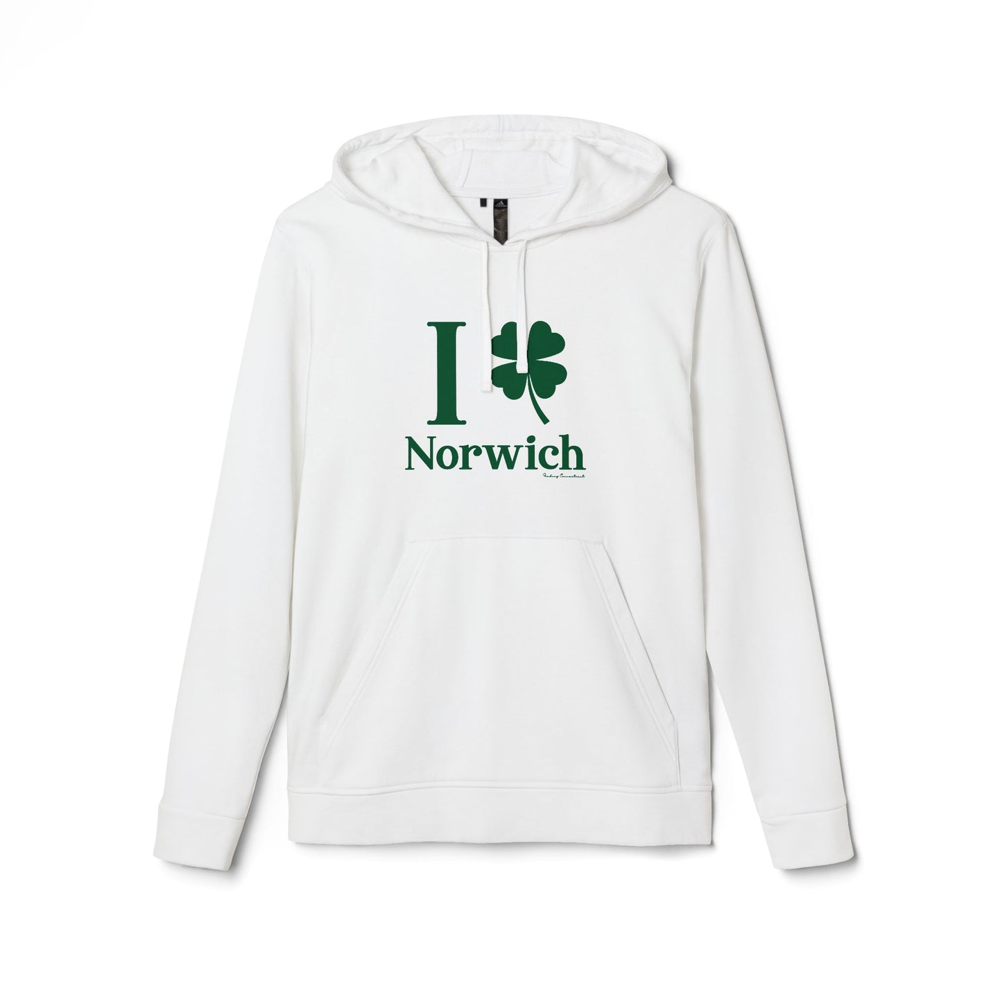 I Clover Norwich // Norwich Connecticut Adidas hoodie sweatshirt   // finding connecticut  