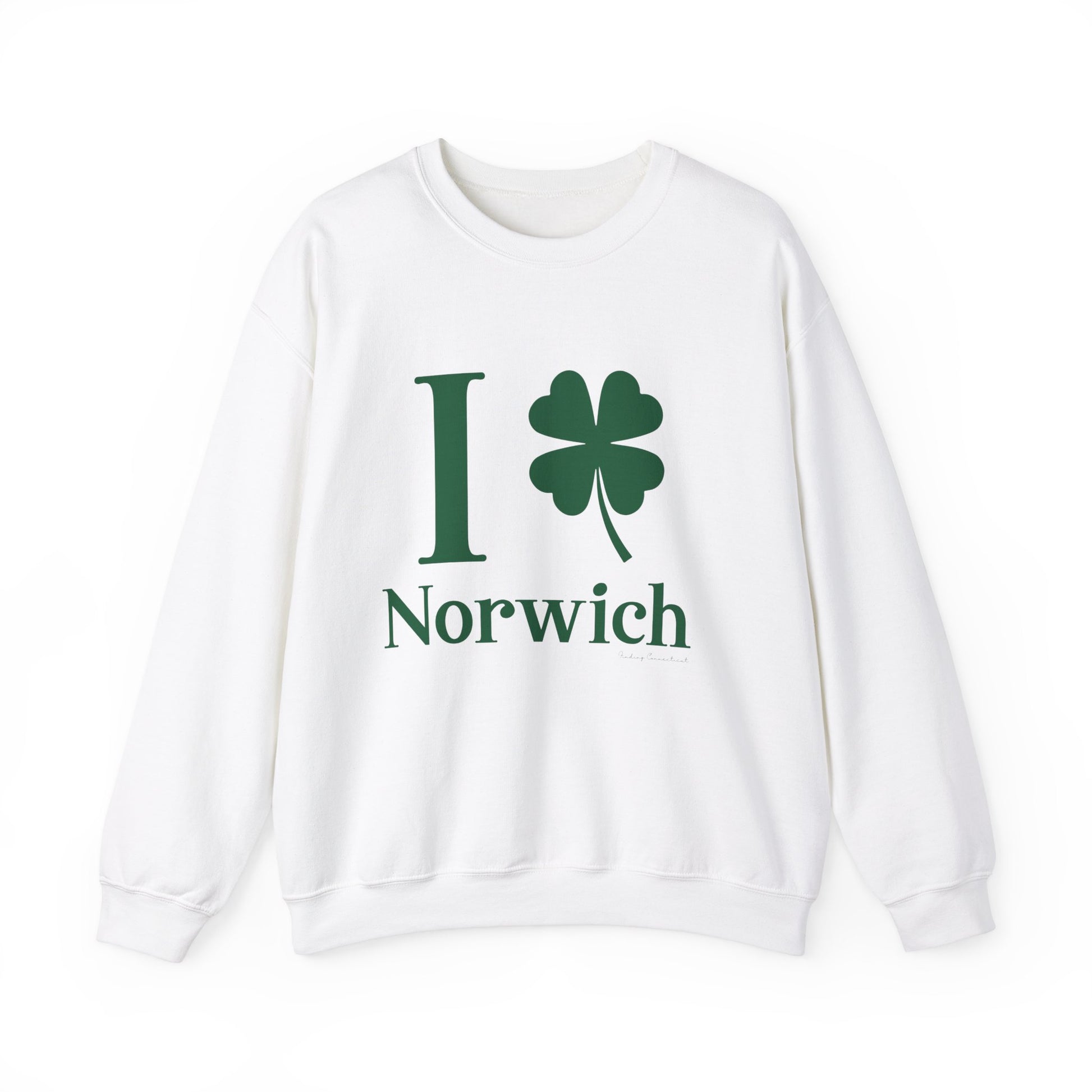 I Clover Norwich // Norwich Connecticut unisex sweatshirt   // finding connecticut 