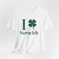 I Clover Norwich // Norwich Connecticut unisex t shirts    // finding connecticut 
