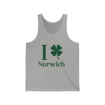 I Clover Norwich // Norwich Connecticut unisex tank top shirts     // finding connecticut 