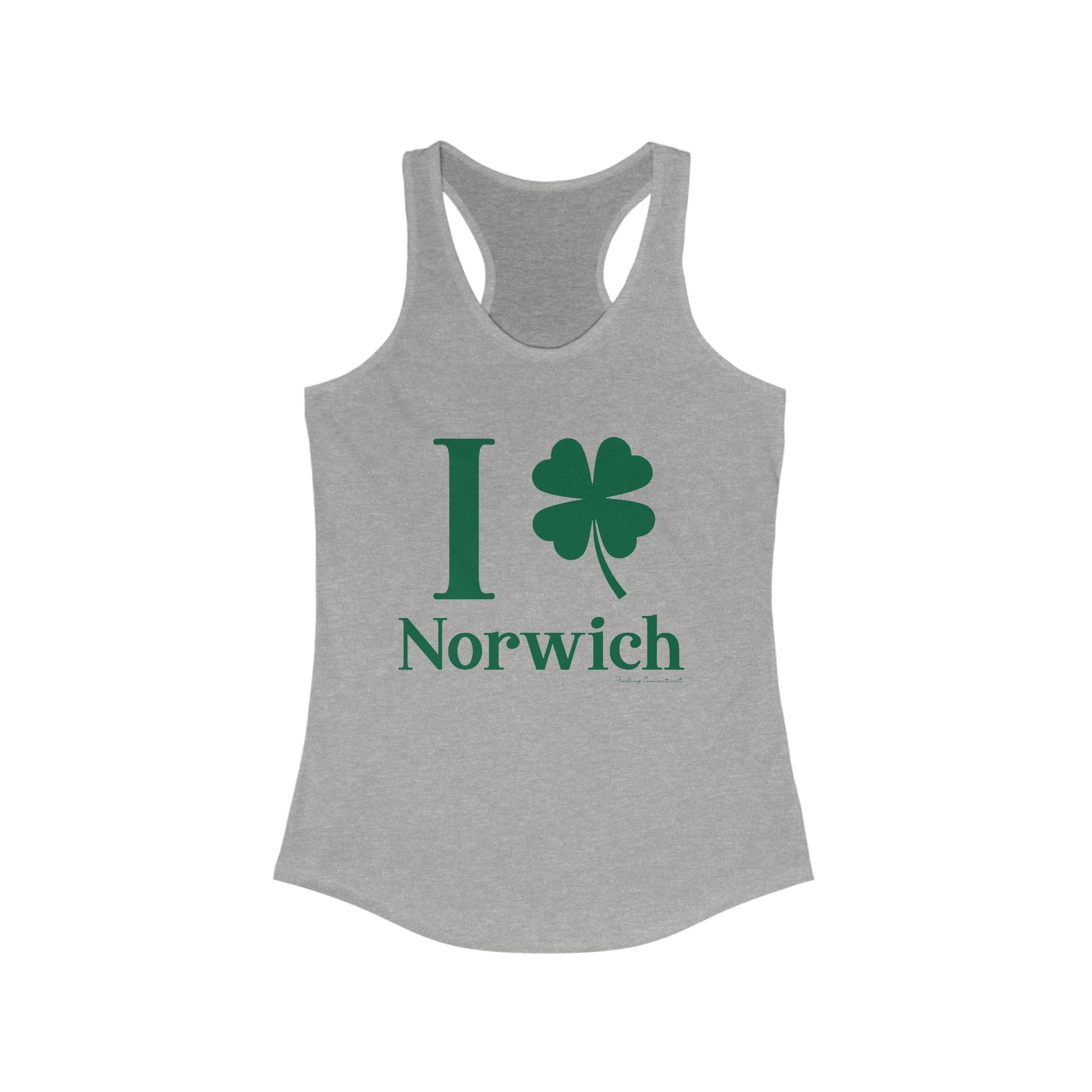 I Clover Norwich // Norwich Connecticut woman's tank top shirt   // finding connecticut  