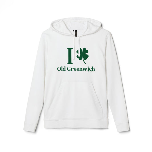 I Clover Old Greenwich // Old Greenwich - Greenwich CT unisex adidas hoodie sweatshirt  / finding connecticut  