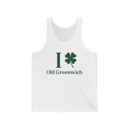 I Clover Old Greenwich // Old Greenwich - Greenwich CT unisex tank top shirt  / finding connecticut  