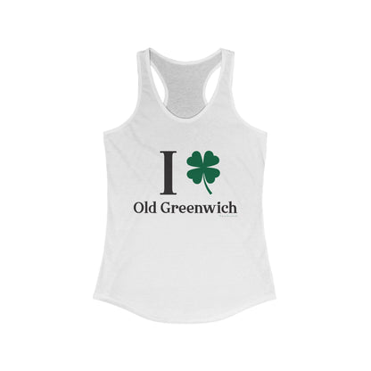 I Clover Old Greenwich // Old Greenwich - Greenwich Connecticut womens  tank top shirt / finding connecticut  