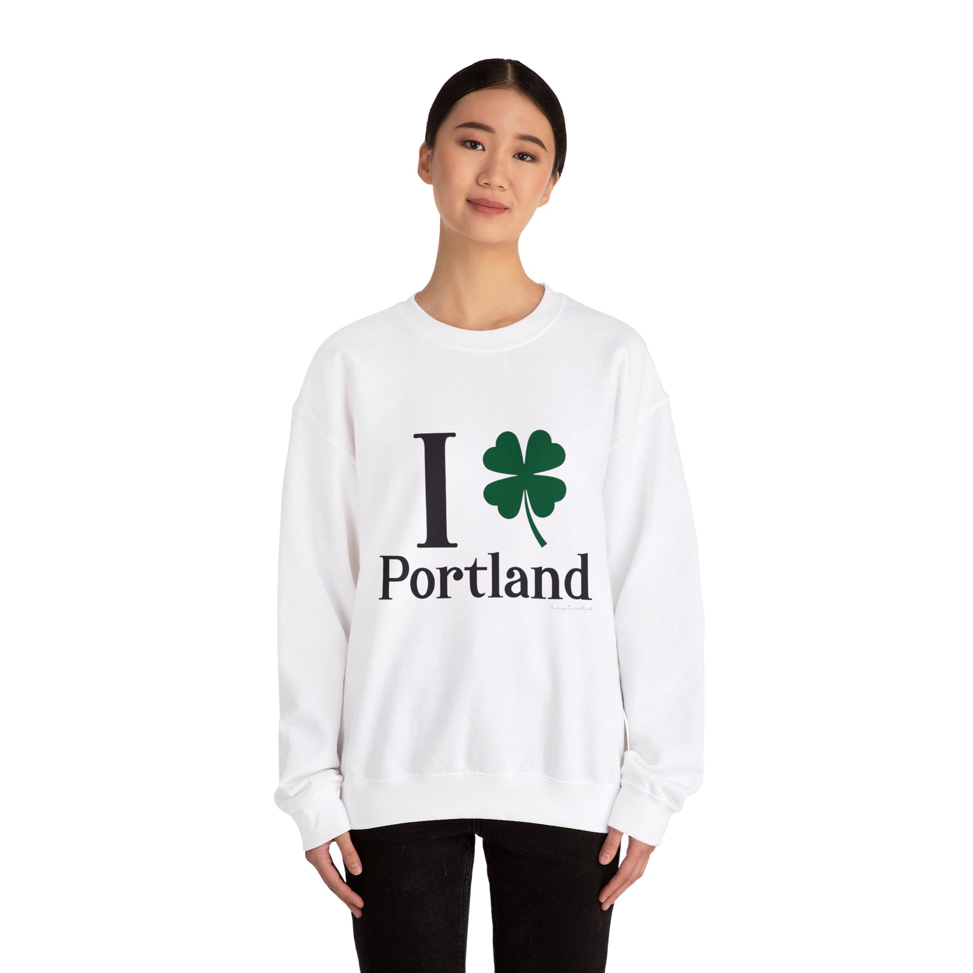 I Clover Portland // Portland CT st Patrick's day sweatshirt // finding Connecticut 
