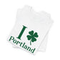 I Clover Portland // Portland Connecticut st Patricks day unisex t shirt  // finding Connecticut   