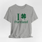 I Clover Portland // Portland Connecticut st Patricks day unisex t shirt  // finding Connecticut   