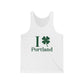 I Clover Portland // Portland Connecticut st Patricks day unisex tank top shirt  // finding Connecticut   
