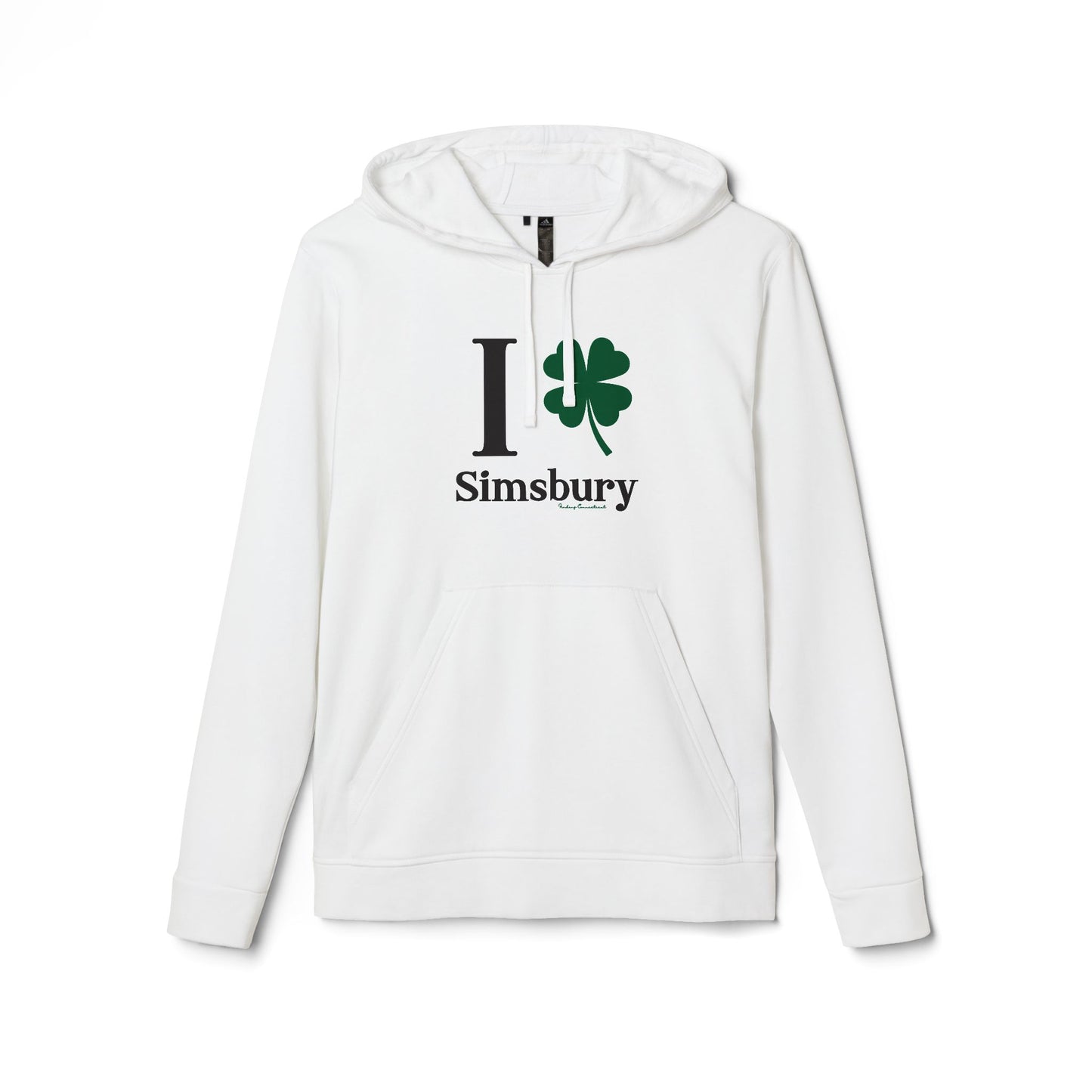 I Clover Simsbury // simsbury connecticut unisex adidas hoodie sweatshirt // finding connecticut 