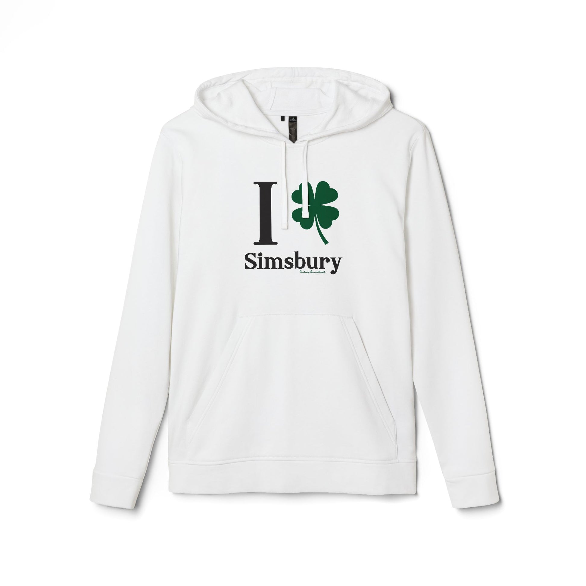 I Clover Simsbury // simsbury connecticut unisex adidas hoodie sweatshirt // finding connecticut 