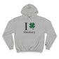 I Clover Simsbury // simsbury connecticut unisex champion hoodie sweatshirt // finding connecticut 