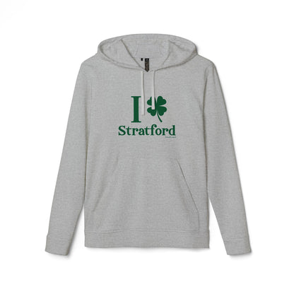 I Clover Stratford // Stratford Connecticut Adidas unisex hoodie sweat shirt // finding connecticut 
