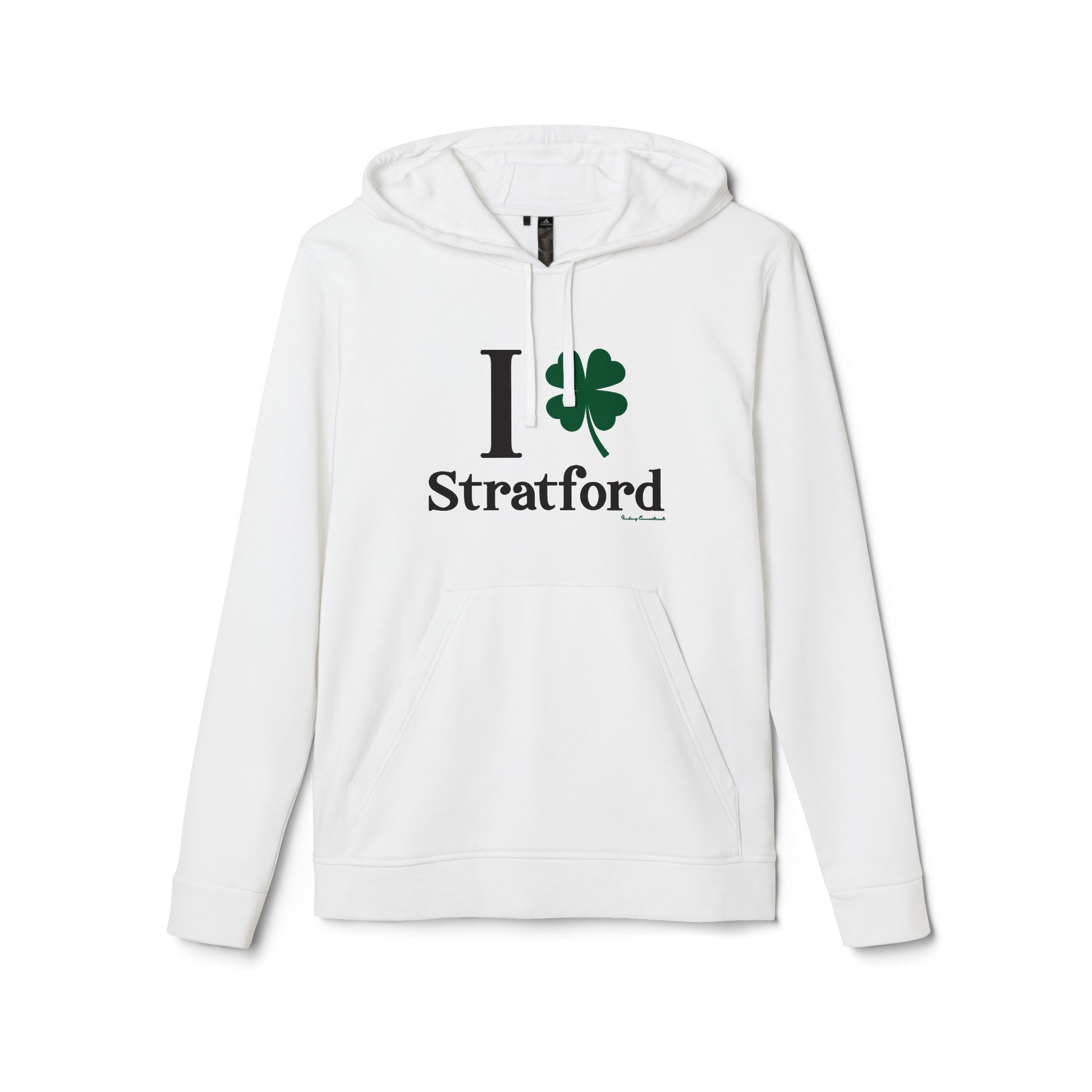 I Clover Stratford // Stratford Connecticut unisex Adidas hoodie sweatshirts   // finding connecticut 