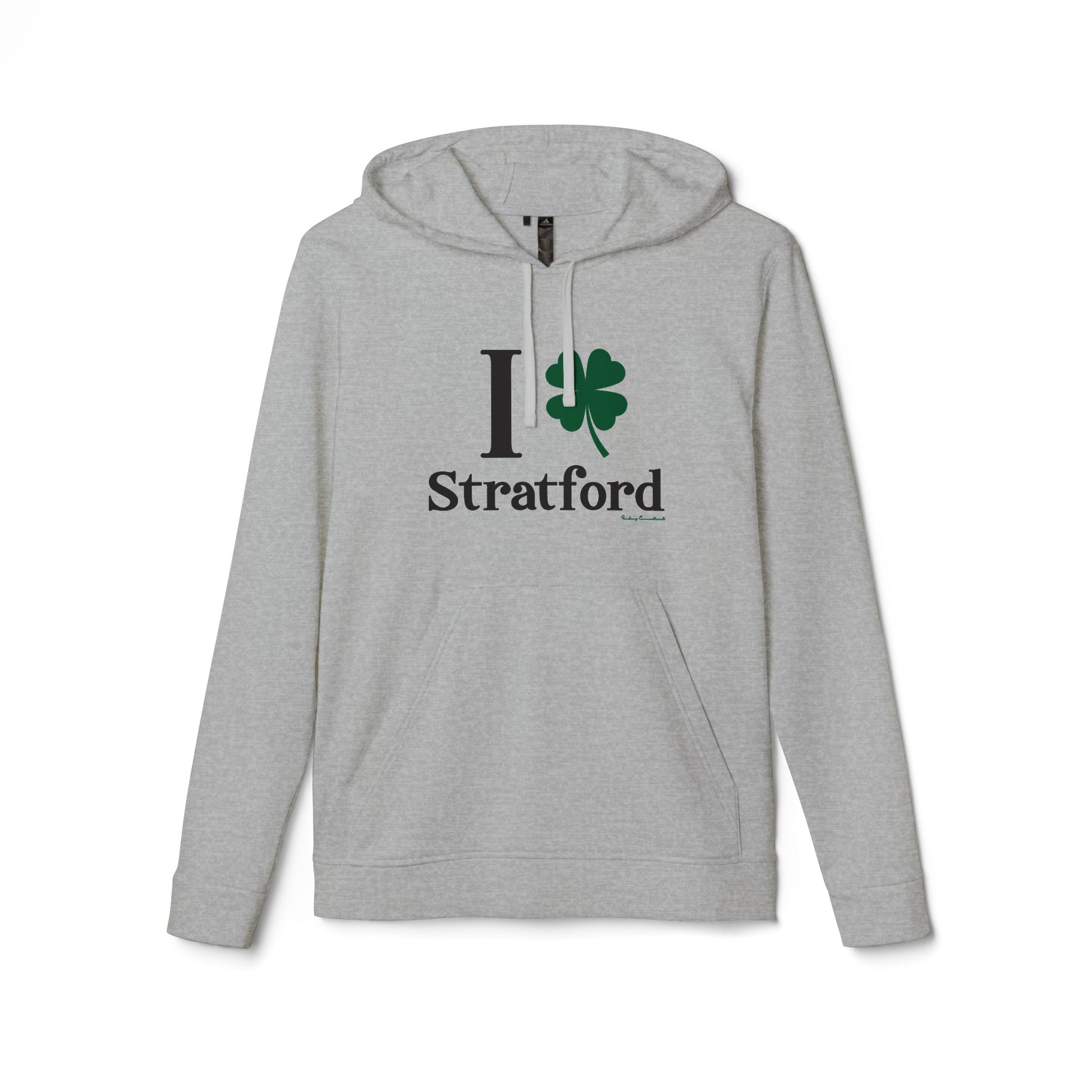 I Clover Stratford // Stratford Connecticut unisex Adidas hoodie sweatshirts   // finding connecticut 