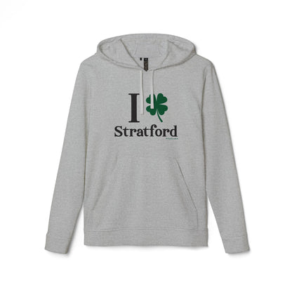 I Clover Stratford // Stratford Connecticut unisex Adidas hoodie sweatshirts   // finding connecticut 
