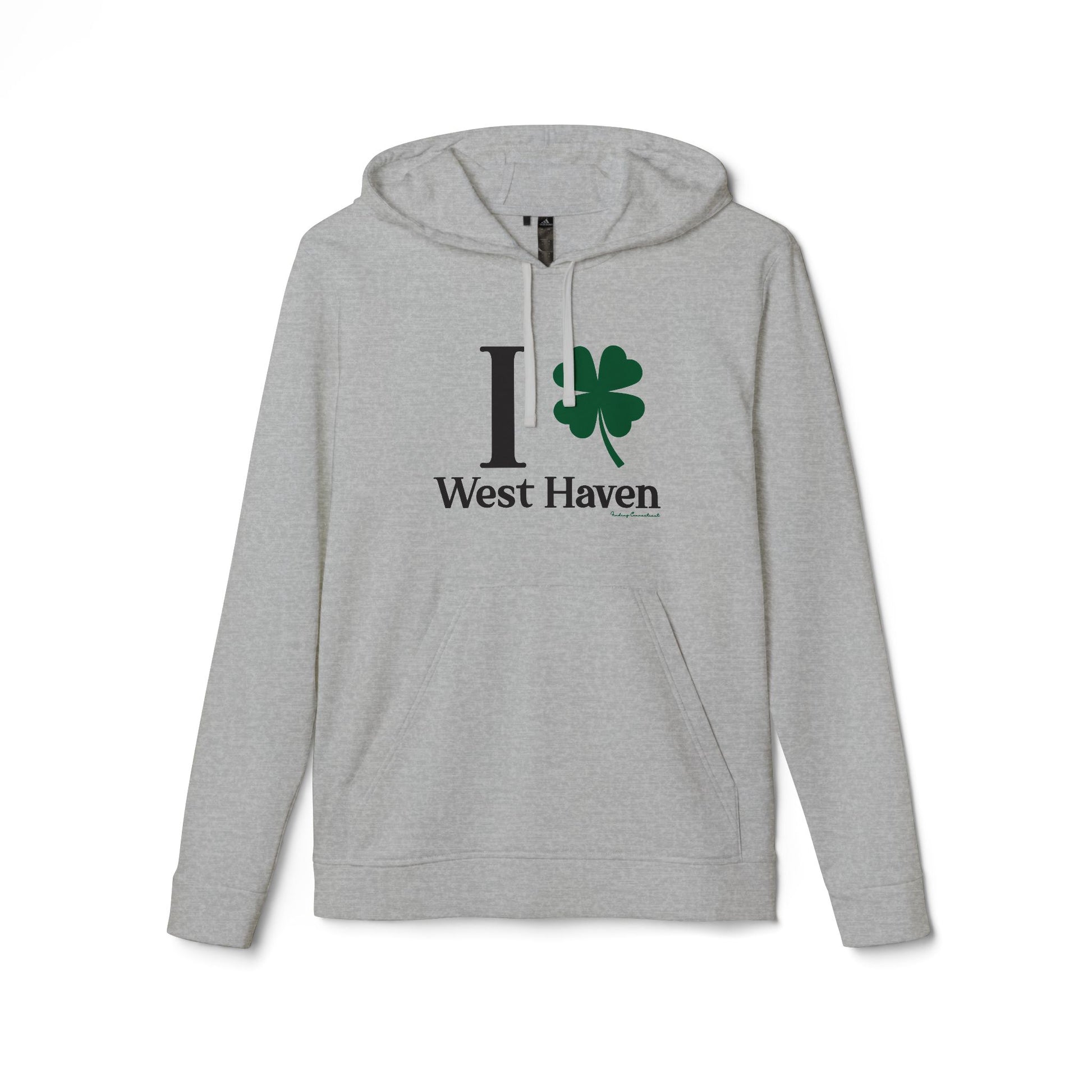 I Clover West Haven  // west haven CT  St. Patrickts day Adidas hoodie sweatshirt  // finding connecticut  