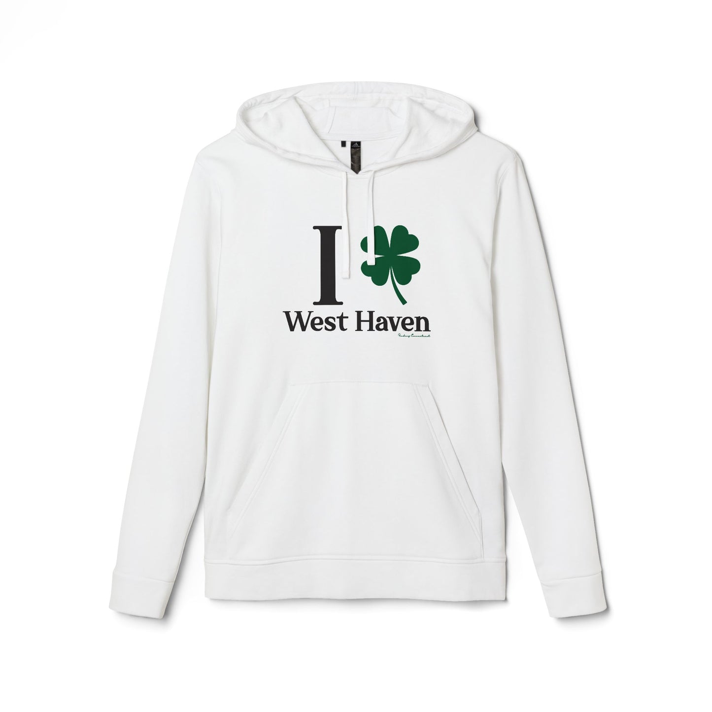 I Clover West Haven  // west haven CT  St. Patrickts day Adidas hoodie sweatshirt  // finding connecticut  