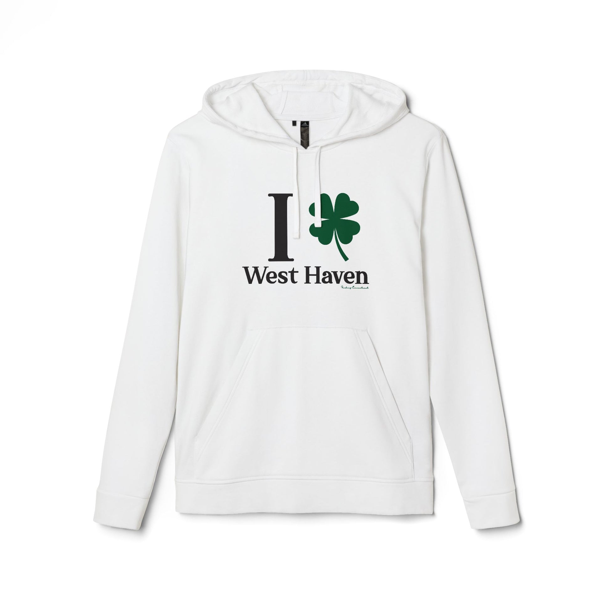 I Clover West Haven  // west haven CT  St. Patrickts day Adidas hoodie sweatshirt  // finding connecticut  