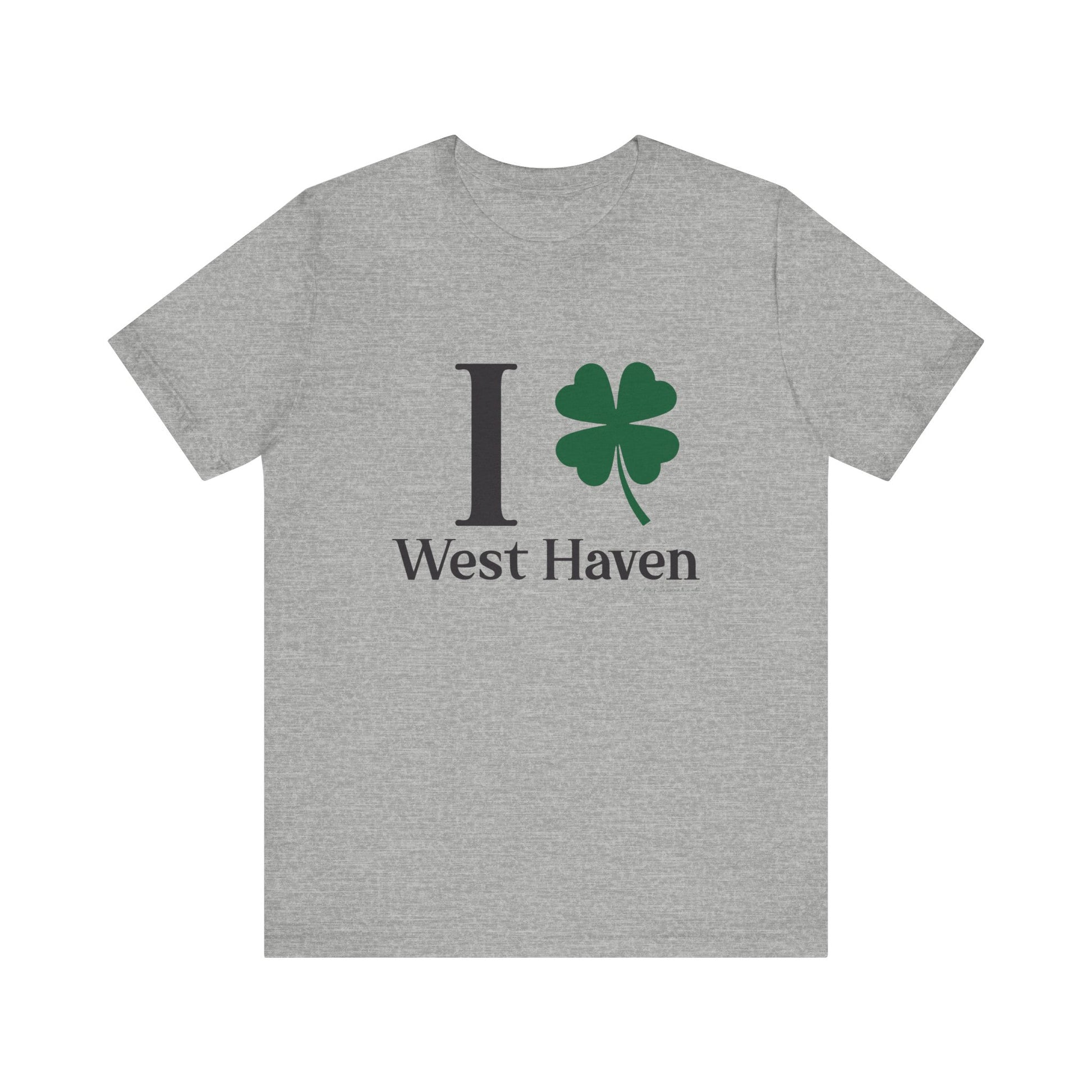 I Clover West Haven  // west haven CT  St. Patrickts day unisex  t shirt // finding connecticut  