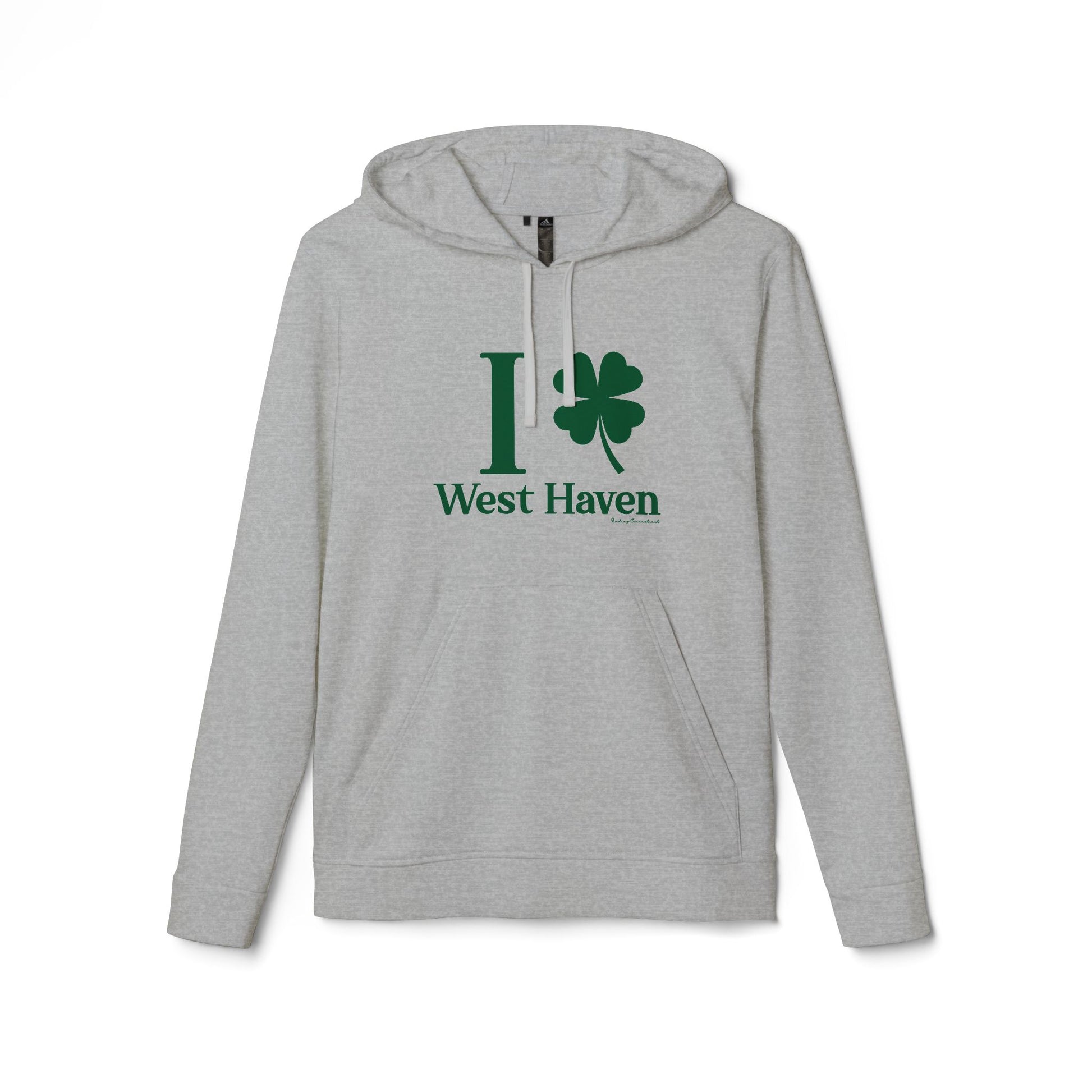 I Clover West Haven  // west haven Connecticut  St. Patrickts day Adidas hoodie sweatshirt   // finding connecticut  