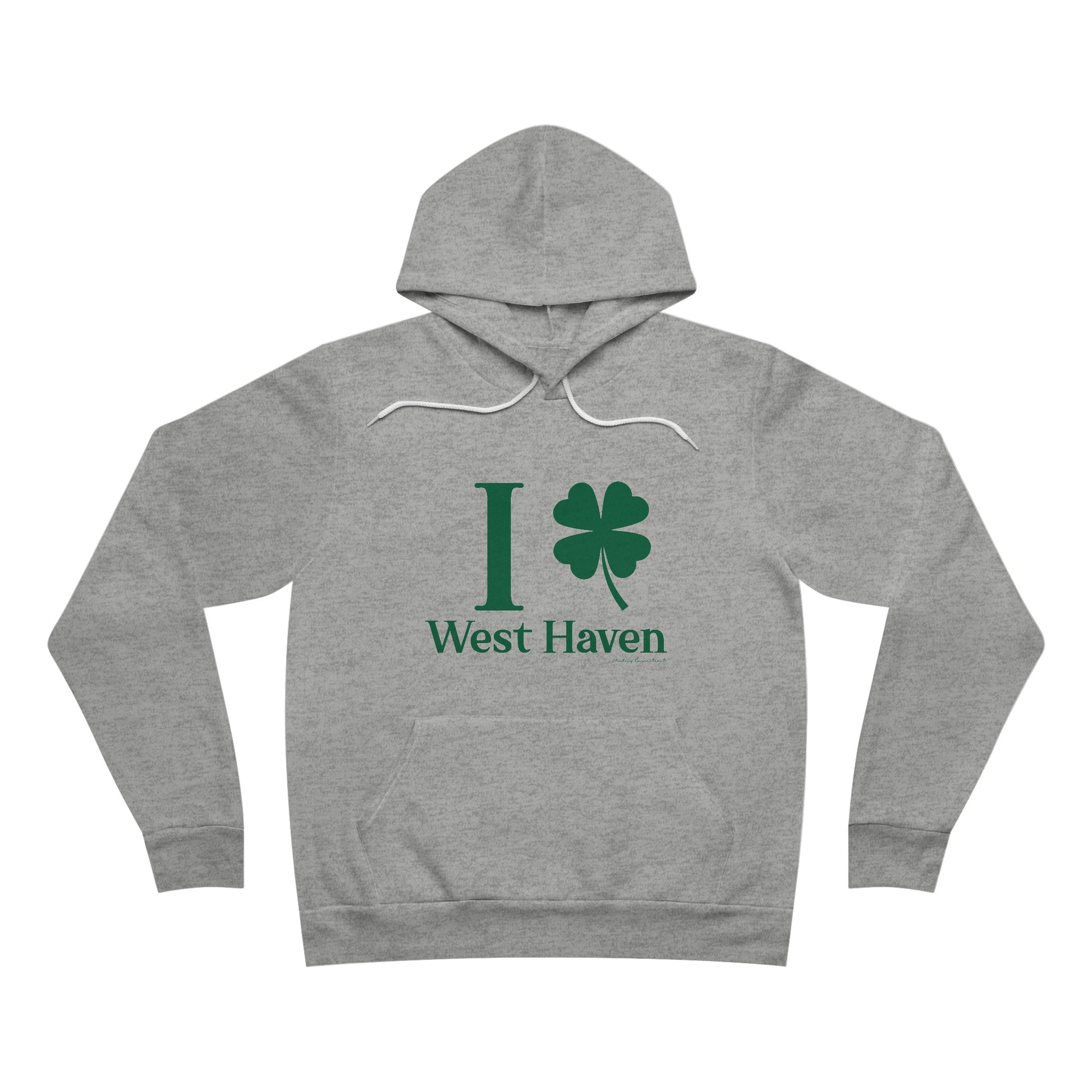 I Clover West Haven  // west haven Connecticut  St. Patrickts day hoodie sweatshirt  // finding connecticut  