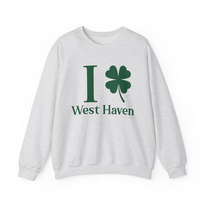 I Clover West Haven  // west haven Connecticut  St. Patrickts day sweatshirt   // finding connecticut  