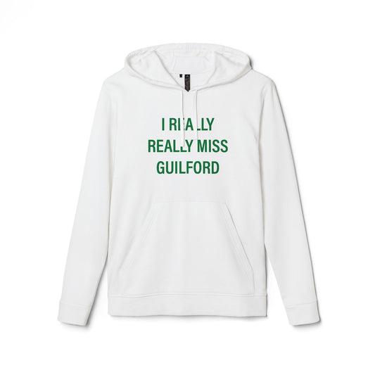 I Really Really Miss Guilford / Guilford Connecticut unisex adidas hoodie sweatshirt // finding connecticut 