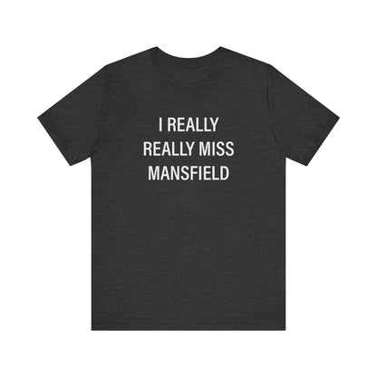I Really Really Miss Mansfield // Mansfield CT unisex t shirts // finding connecticut 