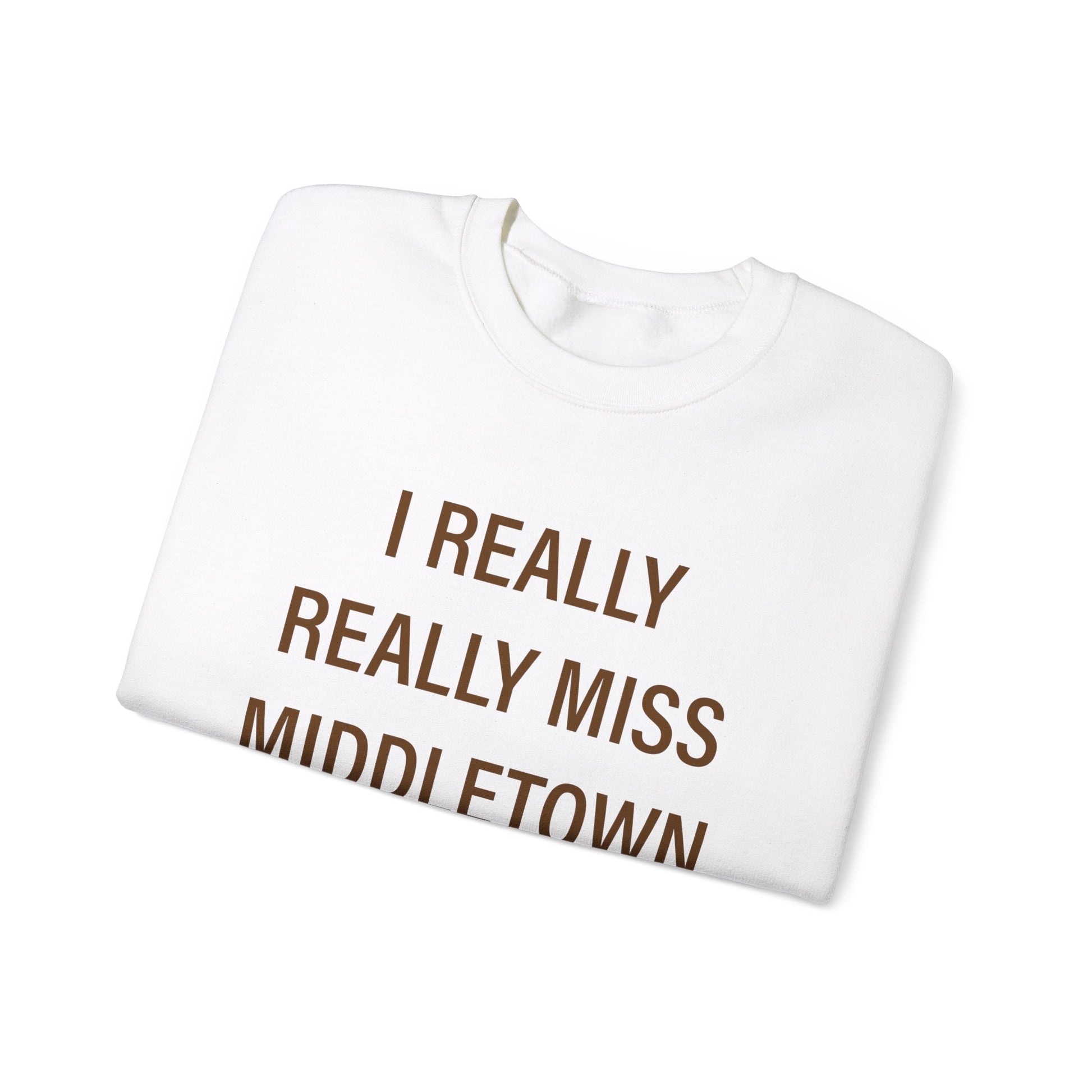 I Really Really Miss Middletown // Middletown Connecticut  unisex sweatshirt // finding connecticut